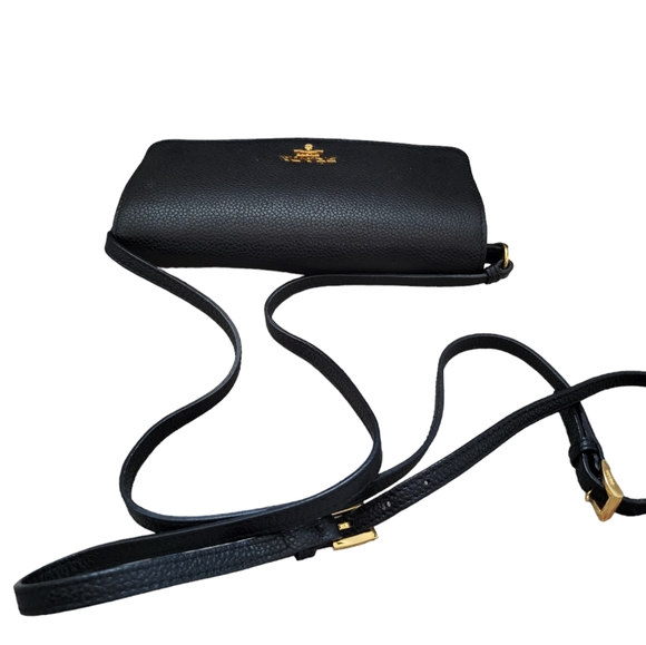 PRADA Black Leather Wallet On Chain Crossbody Bag Shoulder Bag - Picture 9 of 16